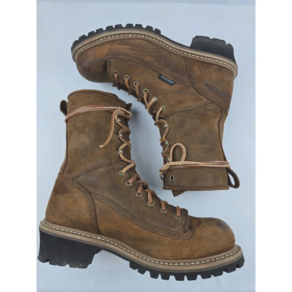 Carolina Logger Boots CA8824 Spruce Soft Toe Waterproof Size 11 D